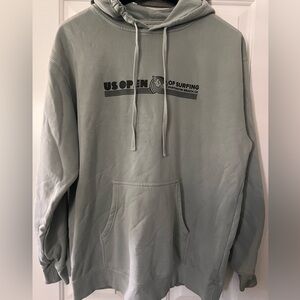 US Open of Surfing Hooded Sweatshirt (Hoodie) Sage - XL